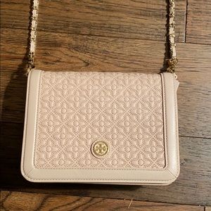 Tory Burch baby pink shoulder bag